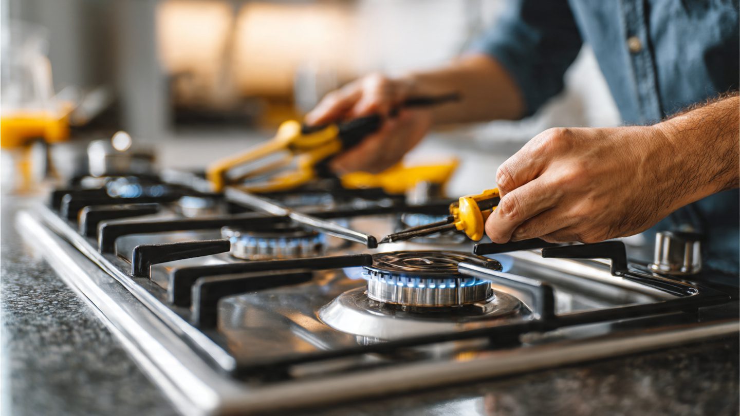 Licensed stove repair service in Dubai with 1 year warranty